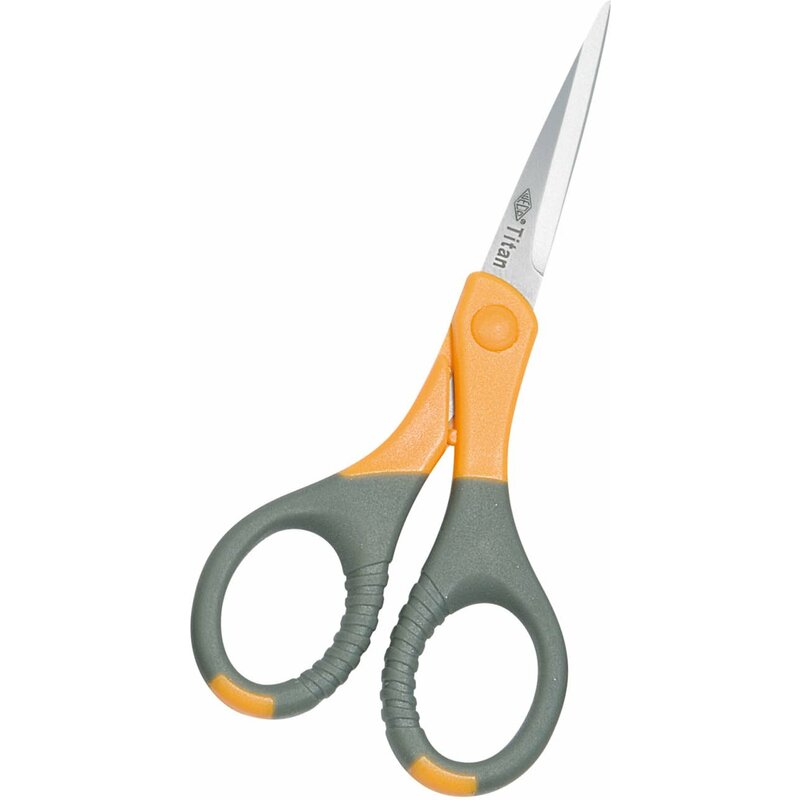 WEDO Ciseaux TITANE plus, pointu, longueur: 155mm,gris/jaune Grand Paris Fournitures Ciseaux Ciseaux universels WEDO Ciseaux TITANE plus