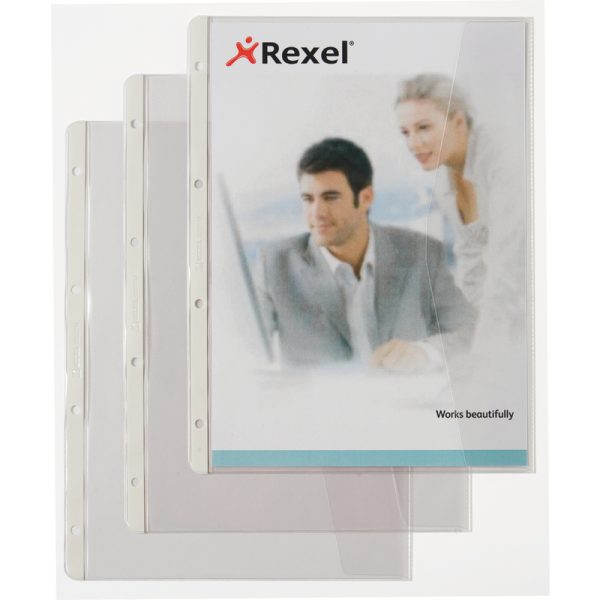 Chemises & pochettes transparentes Pochettes perforée à soufflets A4 HETZEL pochette pour documents