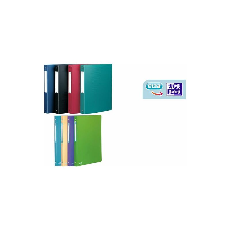 Oxford Classeur à anneaux Memphis, dos: 20 mm, bleu Grand Paris Fournitures Classeurs à anneaux Classeurs 4 anneaux Oxford Classeur à anneaux Memphis