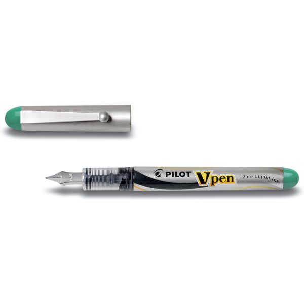 Stylos à encre & effaceurs Stylos plume scolaire PILOT Stylo plume V-Pen Silver