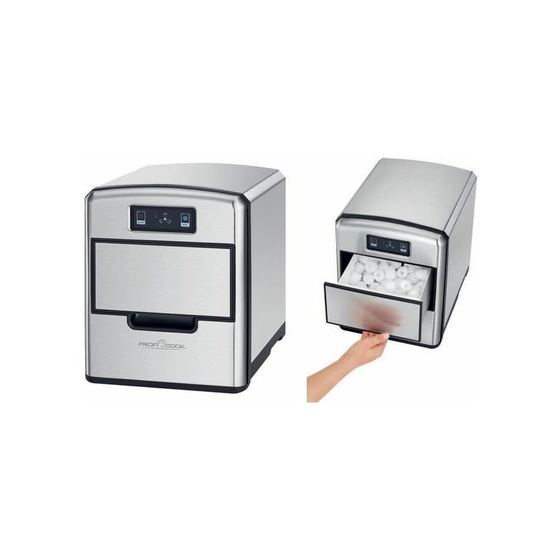 PROFI COOK Machine à glaçons PC-EWB 1187, argent
