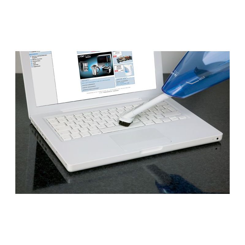 CLATRONIC Aspirateur à main sans fil AKS 828, blanc/bleu Fournitures-business.fr CLATRONIC Aspirateur à main sans fil AKS 828, blanc/bleu – Image 4