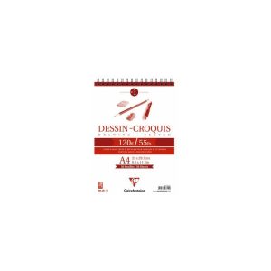 Supports de dessin Blocs croquis Clairefontaine Bloc papier dessin Croquis