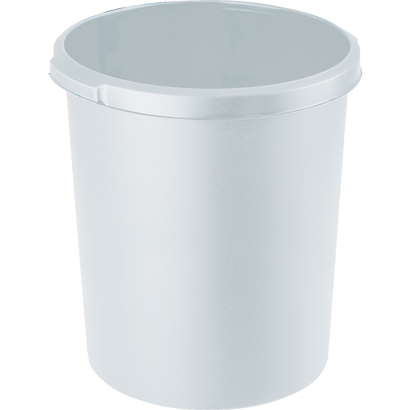 HAN Corbeille à papier KLASSIK, PP, 30 litres, gris clair Fournitures-business.fr Corbeilles à papier Corbeilles à papier