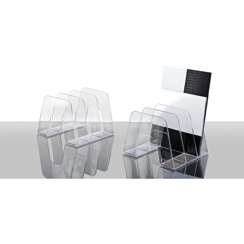 Porte-revues DIN A4 H305xl74xP244 Mm Plastique Transparent DURABLE (Par