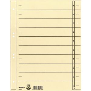 Intercalaires Intercalaires A4 XL Esselte Intercalaires carton