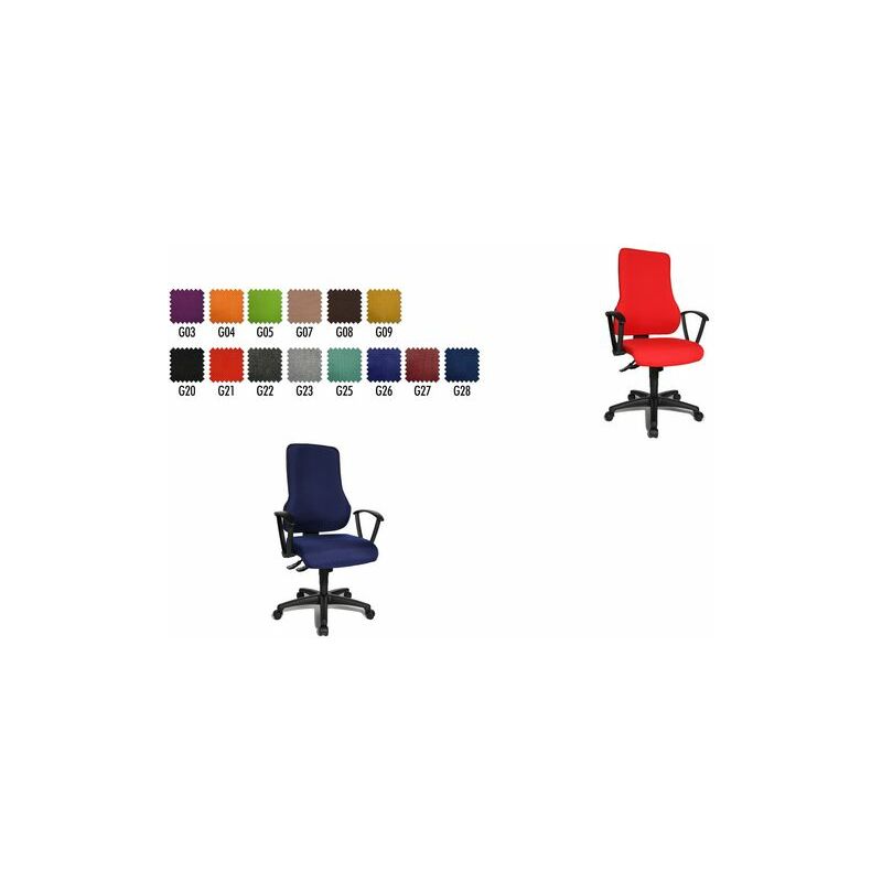 Topstar Fauteuil de bureau "Top Point SY", rouge-ferrari Grand Paris Fournitures Fauteuils & sièges de bureau Sièges de bureau Topstar Fauteuil de bureau "Top Point SY"