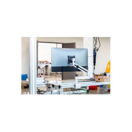 Support écran avec bras DURABLE : fixation passe-câble pratique Fournitures-business.fr DURABLE Support avec bras pour 1 écran