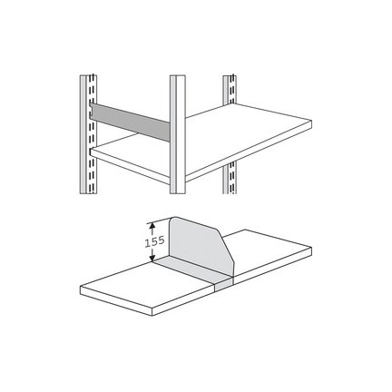 kerkmann Rayonnage annexe Progress 500, (H)1.900 mm Grand Paris Fournitures (H)1.900 mm 6 tablettes
