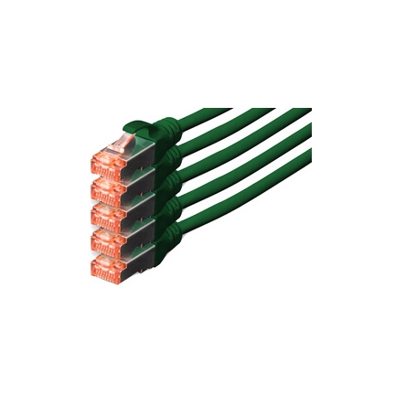 DIGITUS Câble patch Cat. 6, S/FTP, 20,0 m, set de 5, gris Grand Paris Fournitures 0 m