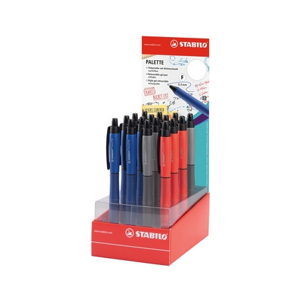 Présentoir de Comptoir STABILO Stylo Roller Palette de 16 - Stylos de Qualité Supérieure pour Écriture Lisse Fournitures-business.fr STABILO Stylo roller Palette