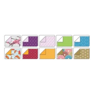 200 x 200 mm feuilles à plier au design Japan