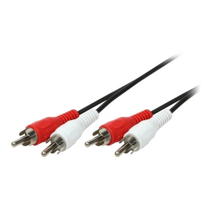LogiLink Câble audio, 2x RCA mâle - 2x RCA mâle, 5 m Fournitures-business.fr LogiLink Câble audio