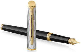 WATERMAN Stylo plume Hémiphère Reflets de Paris Noir G.T.