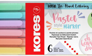Kores Feutre Brush Tip Marker Pastel Style