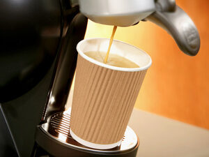 PAPSTAR Gobelet en carton "pure" Ripple Wall