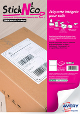 AVERY Etiquette intégrée Stick'NGo