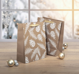 sigel Sac cadeau de Nool "Pine cones and pine branches"