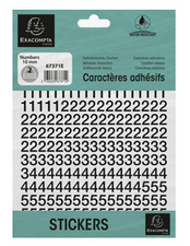 EXACOMPTA Chiffres auto-adhésifs 0-9