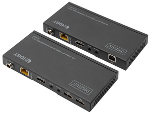 DIGITUS Kit d'extension KVM HDMI 4K HDBaseT, 70 m, noir Grand Paris Fournitures 70 m