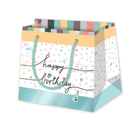 SUSY CARD Sac cadeau "Happy Eco B-day Cake"