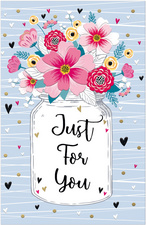 SUSY CARD Carte de voeux Goldelicious "Just for You"