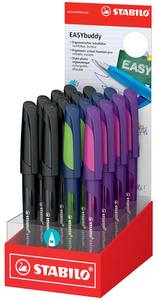 STABILO Stylo plume EASYbuddy L/M, présentoir de 16 Grand Paris Fournitures présentoir de 16