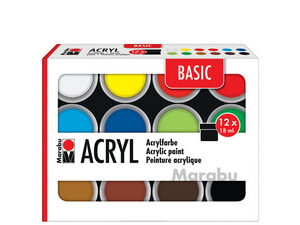Marabu Set de peinture acrylique BASIC