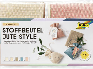 folia Sac de tissu Jute Style "BOHO CHIC"