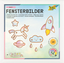 folia Kit de décoration pour fenêtre MAGIC