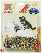 Hama Perles à repasser midi "Voiture/dinosaure"