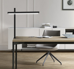 UNiLUX Lampe de bureau à LED ZENITH, pince, noir Grand Paris Fournitures noir