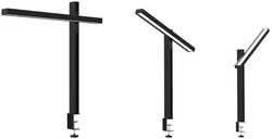 UNiLUX Lampe de bureau à LED ZENITH, pince, noir Grand Paris Fournitures UNiLUX Lampe de bureau à LED ZENITH, pince, noir – Image 4