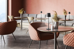 Securit Lampe de table à LED sans fil FELINE, noir Grand Paris Fournitures noir