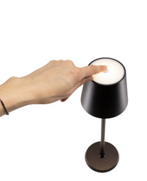 Securit Lampe de table à LED sans fil FELINE, noir Grand Paris Fournitures Securit Lampe de table à LED sans fil FELINE, noir – Image 3