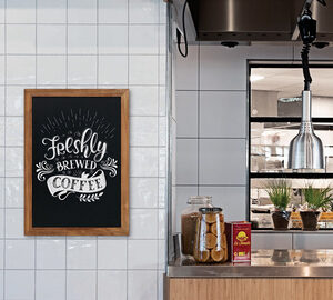 EUROPEL Ardoise avec cadre en bois