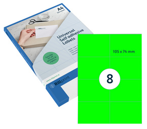 rillprint Étiquette fluorescente