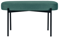 PAPERFLOW Tabouret GAIA, taille M, habillage tissu, bleu Grand Paris Fournitures taille M