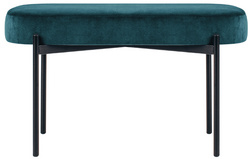 PAPERFLOW Tabouret GAIA, taille M, habillage velours, noir Grand Paris Fournitures noir