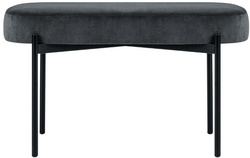 PAPERFLOW Tabouret GAIA, taille M, habillage velours, noir Grand Paris Fournitures PAPERFLOW Tabouret GAIA, taille M, habillage velours, noir – Image 5