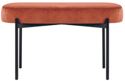 PAPERFLOW Tabouret GAIA, taille M, habillage velours, noir Grand Paris Fournitures PAPERFLOW Tabouret GAIA, taille M, habillage velours, noir – Image 8