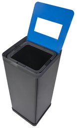 ALBA Poubelle de tri sélectif pour déchets résiduels, noir Grand Paris Fournitures ALBA Poubelle de tri sélectif pour déchets résiduels, noir – Image 4